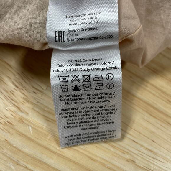 ROTATE BIRGER CHRISTENSEN NWT Cara printed midi dress Size 10 Cutout Puff Sleeve - Picture 12 of 13